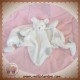 DIMPEL SOS DOUDOU OURS PLAT BLANC CARRE GRIS CHARLOTTE DIMA