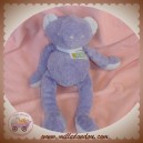 TARTINE ET CHOCOLAT SOS DOUDOU OURS VIOLET MAUVE 23cm