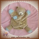 BEBE 9 SOS DOUDOU OURS BEIGE MARIONNETTE ETOILES JAUNE