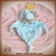 BABYNAT BABY NAT SOS DOUDOU LAPIN PLAT LOSANGE BLEU ETOILE NEUF