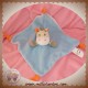 CREATIVTOYS DOUDOU ZEBRE CHEVAL PLAT BLEU NOEUD ORANGE SOS