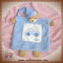 KALOO SOS DOUDOU OURS BEIGE PLAT BLEU PLUME VOITURE