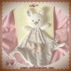 VETIR SOS DOUDOU LAPIN BLANC RAYE BEIGE PLAT CANARI