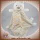 VETIR SOS DOUDOU LAPIN BLANC RAYE BEIGE PLAT CANARI