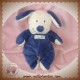 NICOTOY SOS DOUDOU CHIEN ECRU BLEU MARINE 20 cm