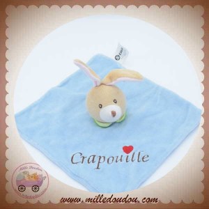 SANDY SOS DOUDOU LAPIN PLAT BLEU CRAPOUILLE COEUR 