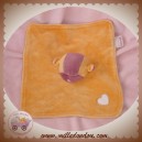 INFLUX SOS DOUDOU PANDA OURS PLAT ORANGE MAUVE COEUR