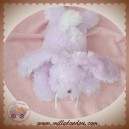 ANNA CLUB PLUSH SOS DOUDOU LAPIN ALLONGE A POIL MAUVE VIOLET