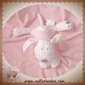 OKAIDI OBAIBI SOS DOUDOU PELUCHE CHIEN ROSE ET BLANC