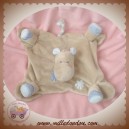 PREMAMAN SOS DOUDOU HIPPOPOTAME BEIGE BLEU PLAT JOLLYMEX