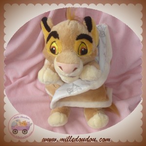 DISNEY SOS DOUDOU LION SIMBA MARRON COUVERTURE