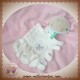 NOONOO SOS DOUDOU MOUTON COCCINELLE PLAT ECRU ROND 9