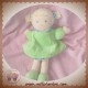 NOUNOURS SOS DOUDOU POUPEE BLONDE ROBE VERTE BLEU