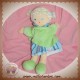 NOUNOURS SOS DOUDOU POUPEE BLONDE ROBE VERTE BLEU