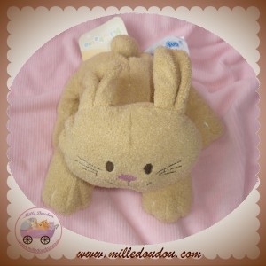 KIMBALOO SOS DOUDOU LAPIN BEIGE MARRON ALLONGE