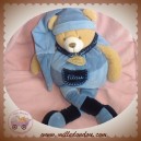 DOUDOU ET COMPAGNIE SOS OURS FILOU BLEU 40 CM