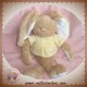 NOUKIE'S SOS DOUDOU LAPIN BEIGE HAUT JAUNE GASPARD 36 CM