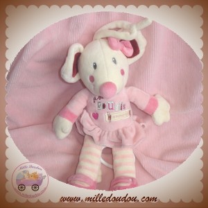 KIABI SOS DOUDOU SOURIS ROBE ROSE JE SUIS COMME CA MUSICAL