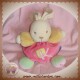 KALOO DOUDOU LAPIN BOULE ROSE BRAS ORANGE K SOS