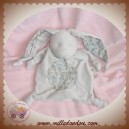 RAYNAUD LES PETITES MARIE DOUDOU LAPIN PLAT TAUPE GRIS NOEUD