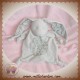 RAYNAUD LES PETITES MARIE DOUDOU LAPIN PLAT TAUPE GRIS NOEUD