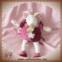 DOUDOU ET COMPAGNIE SOS SOURIS FRAMBOISINE ROSE 24 cm