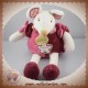 DOUDOU ET COMPAGNIE SOS SOURIS FRAMBOISINE ROSE 24 cm