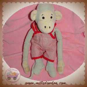 AJENA SOS DOUDOU SINGE POPI GRIS NOUNOURS 26 cm