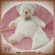 BABYNAT DOUDOU OURS GOLDY BOUCLETTE BLANC BEIGE MOUCHOIR 