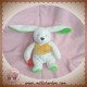 BABYNAT BABY NAT SOS DOUDOU LAPIN ECRU VERT COCCINELLE