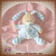 BOUT'CHOU MONOPRIX DOUDOU LAPIN HOCHET BLEU BALLONS