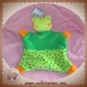 BABY CLUB C&A DOUDOU GRENOUILLE VERTE PLAT POIS ORANGE