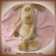 HABITAT SOS DOUDOU CHIEN LAPIN MARRON ETOILE HOCHET