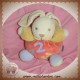 KALOO DOUDOU LAPIN BOULE ROUGE ORANGE 123 SOS