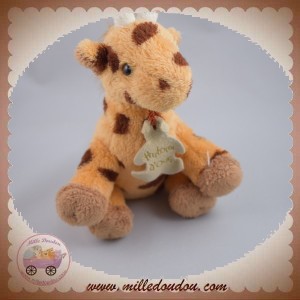 HISTOIRE D'OURS SOS DOUDOU GIRAFE ORANGE MARRON TACHETE 13 CM