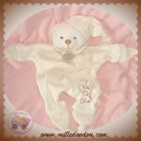 DOUDOU ET COMPAGNIE SOS OURS PLAT BLANC BIO COEUR ROND