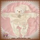 DOUDOU ET COMPAGNIE SOS OURS PLAT BLANC BIO COEUR ROND