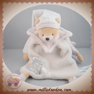 DOUDOU ET COMPAGNIE SOS OURS PLAT BLANC ANNIVERSAIRE ARGENT DC1510