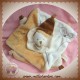 BABYNAT BABY NAT DOUDOU OURS BEIGE PLAT BLANC ECRU MARRON SOS