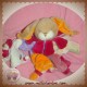 DOUDOU ET COMPAGNIE LAPIN LOLA MARIONNETTE VIOLET ECRU BEBE SOS