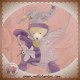 DOUDOU ET COMPAGNIE OURS PIROUETTE MARIONNETTE MAUVE AVEC LIBELLULE 