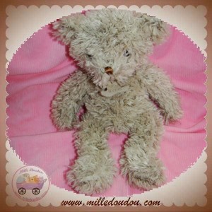 HISTOIRE D'OURS SOS DOUDOU  OURS BOUCLETTE ECRU MARRON