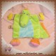 NICOTOY SOS DOUDOU CROCODILE PLAT VERT ATTACHE TETINE