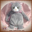 TCF DOUDOU CHAT GRIS ECHARPE ROSE 27AAZSCARF SOS