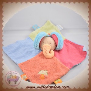 NATTOU DOUDOU ELEPHANT OASIS PLAT PALMIER BLEU