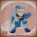 DOUDOU ET COMPAGNIE OURS MARIONNETTE FUN BLEU MOUCHOIR SOS