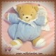 KALOO DOUDOU OURS ANGE BLEU AILES BLANCHES