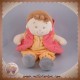 NICOTOY DOUDOU GARCON COCCINELLE ROUGE JAUNE 20 CM 