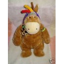 LASCAR SOS DOUDOU PELUCHE CHEVAL INDIEN MARRON