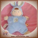 NICOTOY DOUDOU GARCON LAPIN QUASI PLAT BLEU ETOILE